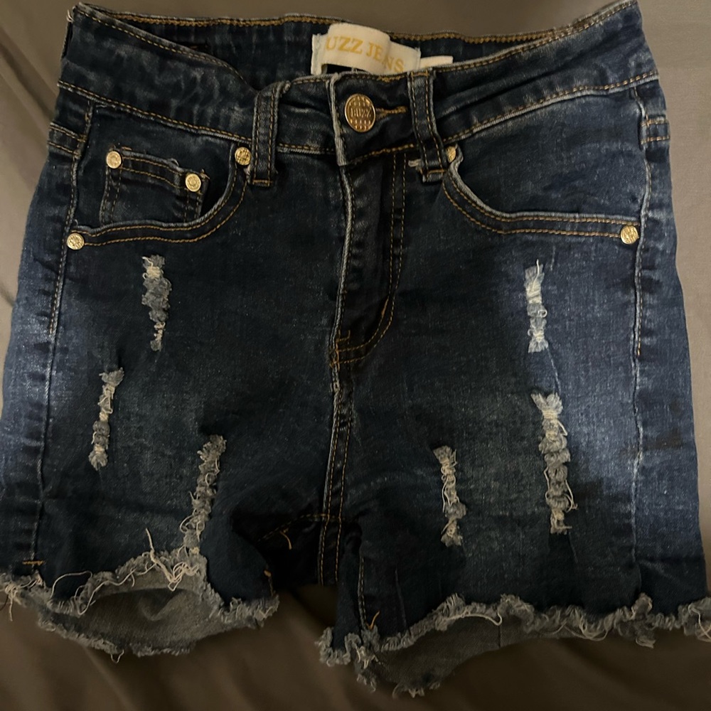 Blue jean shorts